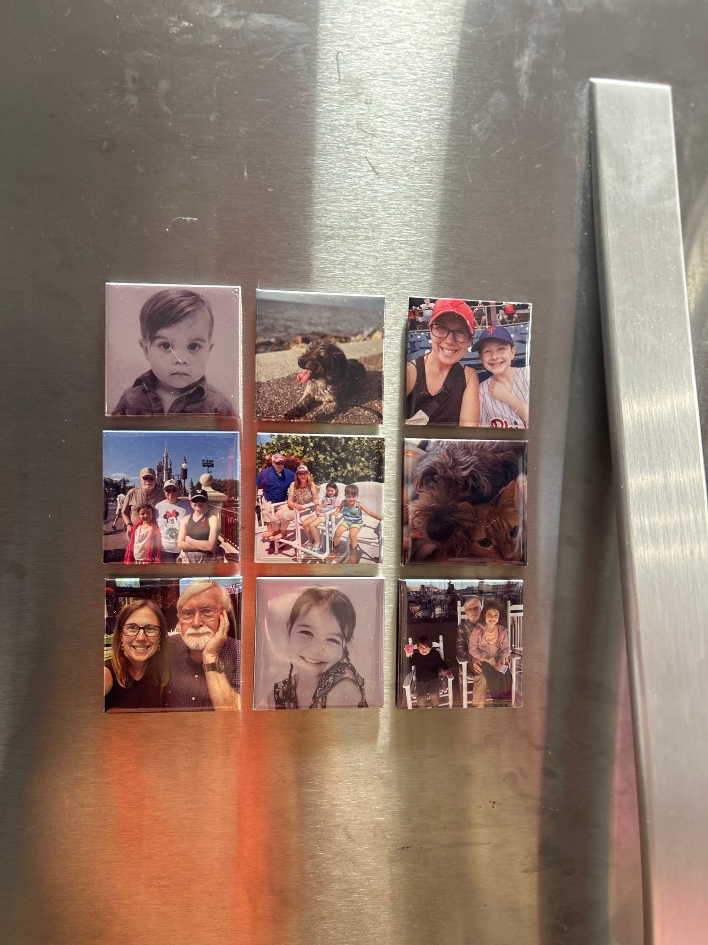 Nine Custom Photo Magnets