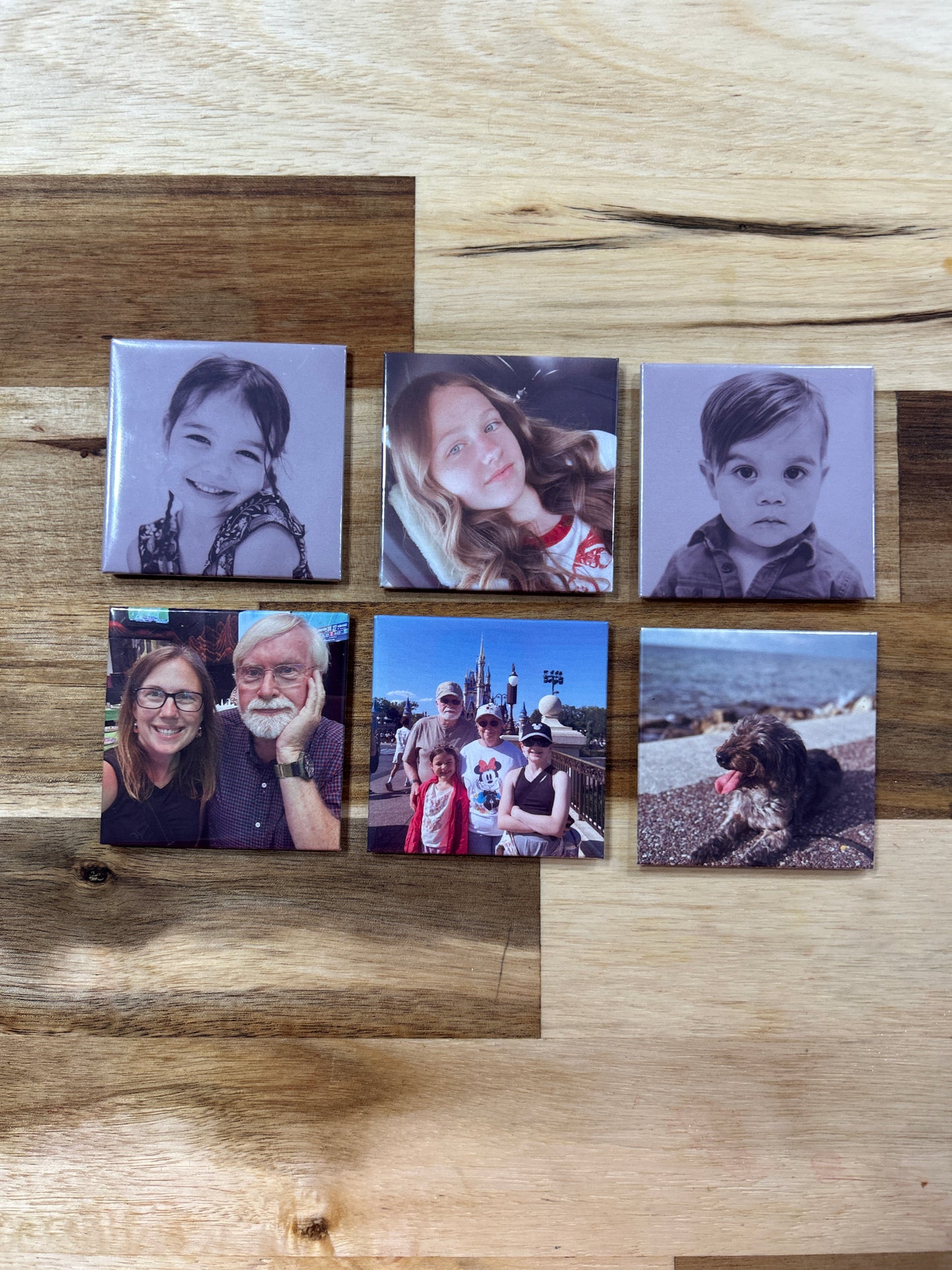 Six Custom Photo Magnets